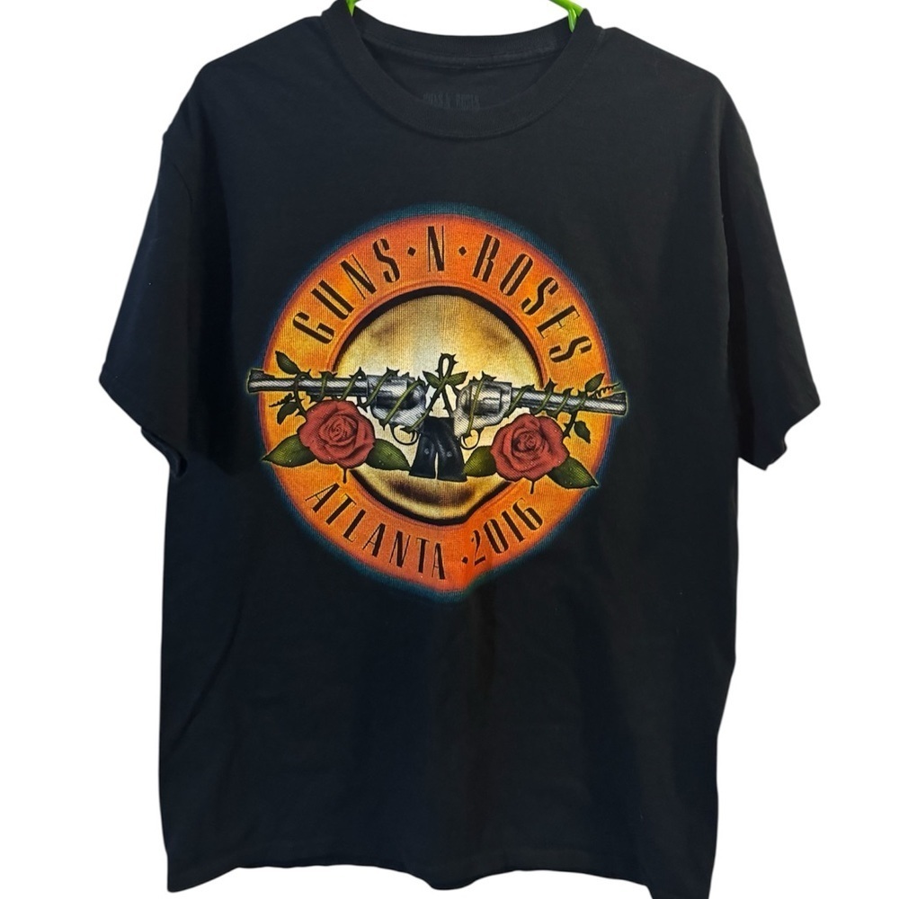 Pre loved Guns N Roses Black Graphic T-Shirt Atlanta 2016 Tour- size large
